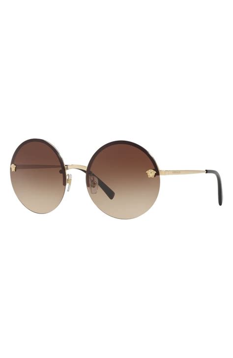 versace sunglasses women round|Versace 59mm round sunglasses.